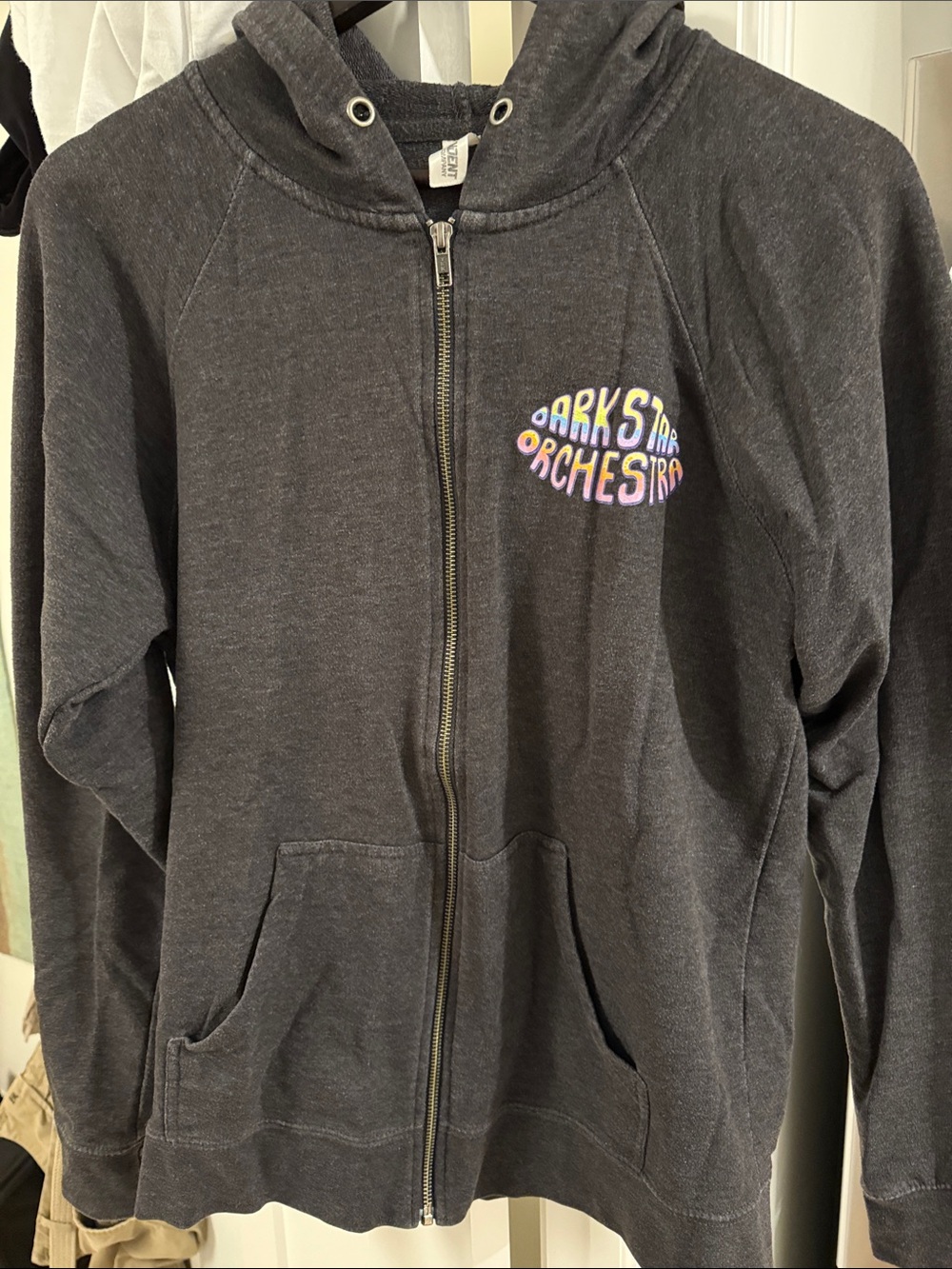 Dark Star Orchestra Black Zip Hoodie with Colorful Logo